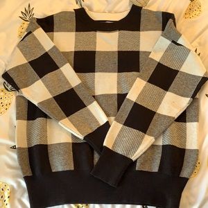 Buffalo plaid sweater